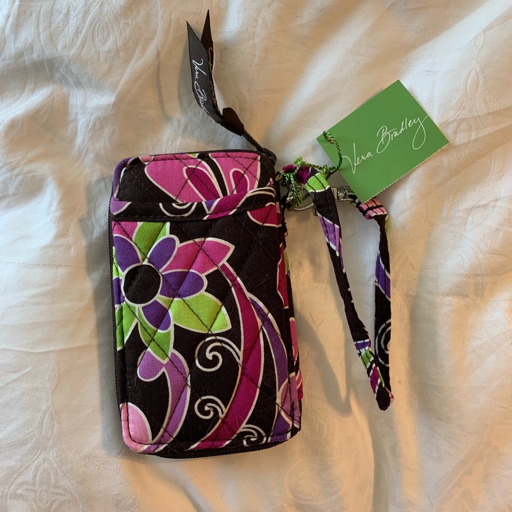 NWT Vera Bradley Purple Punch Wristlet